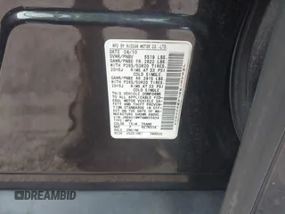 2010 Infiniti FX with VIN JN8AS1MW7AM855604, listed as a IAAI auction lot 42604122 with 188,605 mi miles and . Bid and sale history available at DreamBid. Image 9.