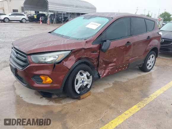 2018 Ford Escape S with VIN 1FMCU0F73JUA03910, listed as a IAAI auction lot 41899146 with 33,486 mi miles and . Bid and sale history available at carsss.com. Image 2.