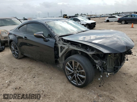 2022 Lexus RC with VIN JTHGA5BC4N5012158, listed as a Copart auction lot 80942544 with 45,644 mi miles and Salvage Title. Bid and sale history available at carsss.com. Image 4.