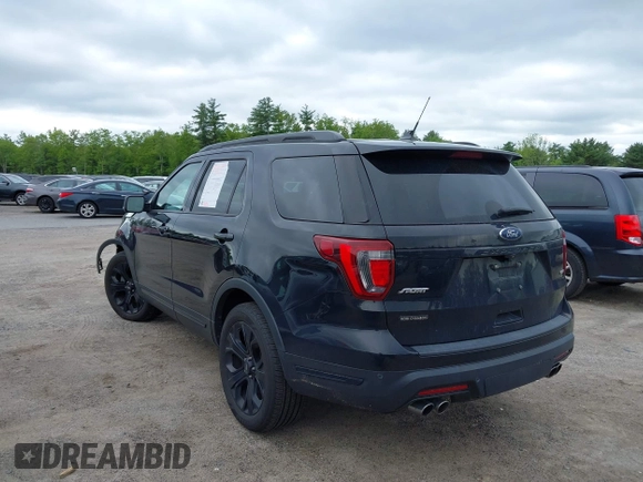 2019 Ford Explorer Sport with VIN 1FM5K8GT0KGB50601, listed as a IAAI auction lot 42280200 with 76,377 mi miles and . Bid and sale history available at DreamBid. Image 3.
