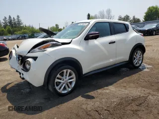 2015 Nissan Juke SL with VIN JN8AF5MV0FT563986, listed as a Copart auction lot 58776575 with 130,275 mi miles and Salvage title. Bid and sale history available at DreamBid. Image 1.