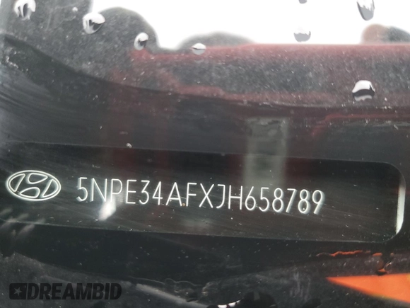 2018 Hyundai Sonata SEL with VIN 5NPE34AFXJH658789, listed as a Copart auction lot 47558645 with 82,936 mi miles and Salvage Title. Bid and sale history available at carsss.com. Image 12.