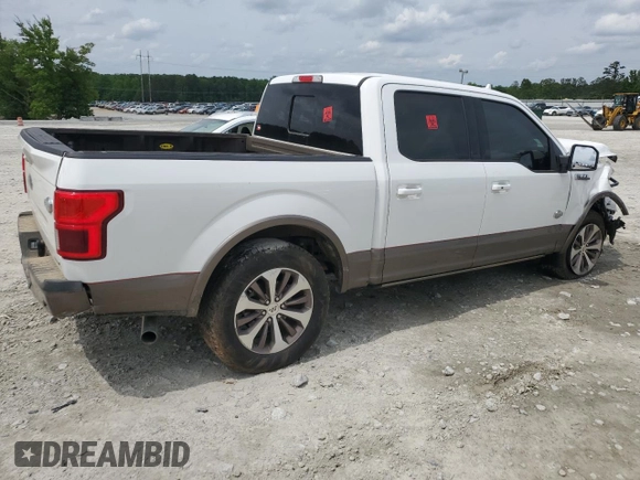 2019 Ford F-150 XL with VIN 1FTEW1C41KFB19166, listed as a Copart auction lot 53800144 with 97,876 mi miles and Salvage Title. Bid and sale history available at DreamBid. Image 3.