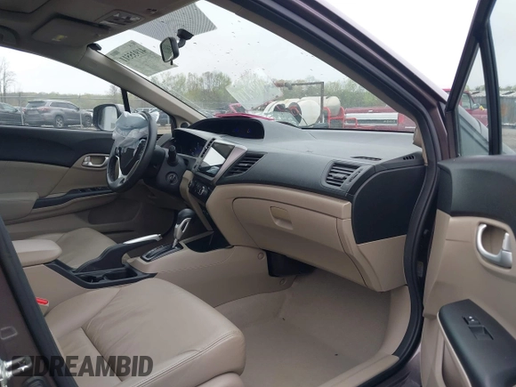2012 Honda Civic EX-L with VIN 2HGFB2F9XCH505616, listed as a IAAI auction lot 41935511 with 62,298 mi miles and . Bid and sale history available at DreamBid. Image 5.