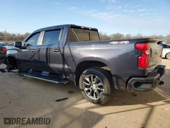 2022 Chevrolet Silverado 1500 RST with VIN 1GCUDEET4NZ577218, listed as a Copart auction lot 42675324 with 25,718 mi miles and Salvage Title. Bid and sale history available at DreamBid. Image 2.