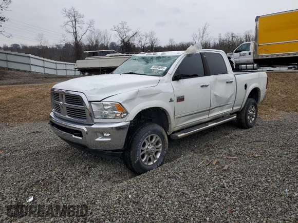 2012 Ram 2500 Big Horn with VIN 3C6UD5DLXCG312843, listed as a Copart auction lot 44696095 with 52,257 mi miles and Salvage title. Bid and sale history available at DreamBid. Image 1.