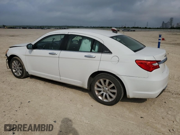 2013 Chrysler 200 Limited with VIN 1C3CCBCG9DN525905, listed as a Copart auction lot 54443675 with 210,991 mi miles and Salvage Title. Bid and sale history available at DreamBid. Image 2.