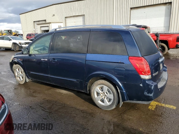2007 Nissan Quest S with VIN 5N1BV28U37N116427, listed as a Copart auction lot 44795135 with 143,323 mi miles and Clean Title. Bid and sale history available at carsss.com. Image 2.
