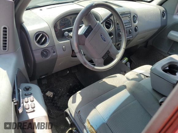 2008 Ford F-150 XLT with VIN 1FTPW12V48FA19252, listed as a Copart auction lot 59134935 with 214,004 mi miles and Salvage title. Bid and sale history available at DreamBid. Image 8.