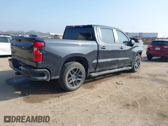 2022 Chevrolet Silverado 1500 Custom with VIN 1GCPABEK5NZ519646, listed as a IAAI auction lot 41517582 with 58,021 mi miles and . Bid and sale history available at DreamBid. Image 4.