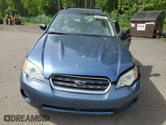 2007 Subaru Legacy Outback with VIN 4S4BP61C977341961, listed as a Copart auction lot 58493925 with 110,032 mi miles and Salvage title. Bid and sale history available at DreamBid. Image 5.