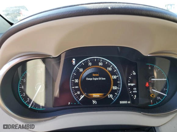 2015 Buick LaCrosse Leather with VIN 1G4GC5G37FF332585, listed as a Copart auction lot 48499975 with 90,660 mi miles and Salvage Title. Bid and sale history available at carsss.com. Image 9.