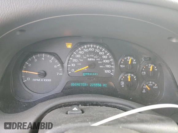 2004 Chevrolet TrailBlazer EXT LT with VIN 1GNET16S046164550, listed as a Copart auction lot 80480504 with 225,556 mi miles and Salvage Title. Bid and sale history available at carsss.com. Image 9.