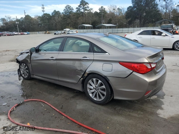 2014 Hyundai Sonata SE with VIN 5NPEC4AC6EH831591, listed as a Copart auction lot 43013115 with 143,327 mi miles and Salvage Title. Bid and sale history available at carsss.com. Image 2.