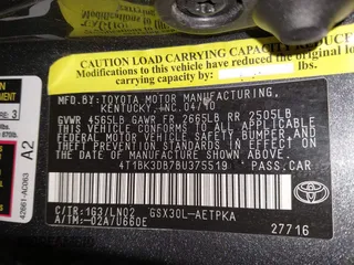 2011 Toyota Avalon with VIN 4T1BK3DB7BU375519, listed as a IAAI auction lot 42103462 with 189,472 mi miles and . Bid and sale history available at carsss.com. Image 9.