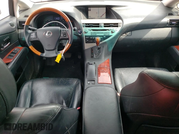 2011 Lexus RX 450h with VIN JTJBC1BA3B2045384, listed as a Copart auction lot 61182005 with 182,126 mi miles and Salvage title. Bid and sale history available at DreamBid. Image 8.
