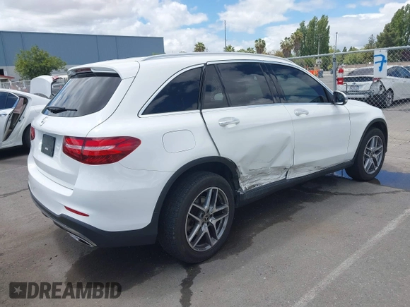 2018 Mercedes-Benz GLC 300 with VIN WDC0G4JB6JV112710, listed as a IAAI auction lot 42253994 with 82,430 mi miles and . Bid and sale history available at DreamBid. Image 4.