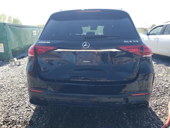 2021 Mercedes-Benz GLE with VIN 4JGFB6BB7MA573253, listed as a Copart auction lot 52195945 with 32,301 mi miles and Salvage Title. Bid and sale history available at carsss.com. Image 6.