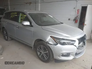 2019 Infiniti QX60 Luxe with VIN 5N1DL0MM3KC505730, listed as a IAAI auction lot 42151292 with 204,427 mi miles and . Bid and sale history available at DreamBid. Image 1.