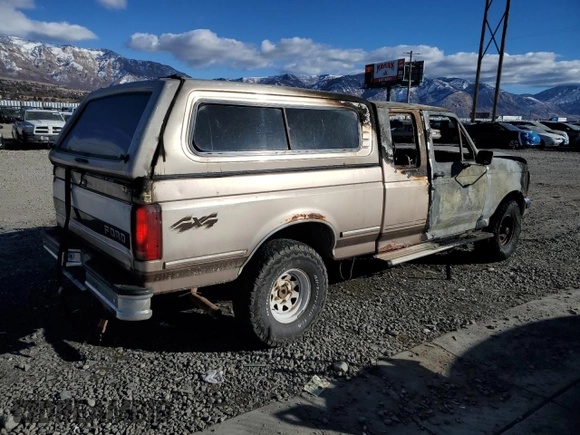 1993 Ford F-150 with VIN 1FTEX14NXPKA30599, listed as a Copart auction lot 84305744 with 0 mi miles and Salvage Title. Bid and sale history available at carsss.com. Image 3.