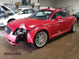 2001 Audi TT with VIN TRUWT28NX11007682, listed as a Copart auction lot 47022625 with 256,632 mi miles and Salvage Title. Bid and sale history available at carsss.com. Image 1.