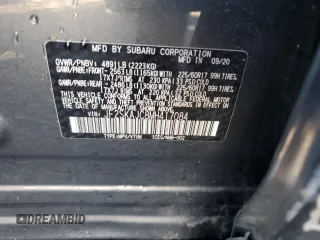 2021 Subaru Forester Premium with VIN JF2SKAJC8MH417084, listed as a Copart auction lot 56158285 with 18,937 mi miles and Salvage title. Bid and sale history available at DreamBid. Image 12.