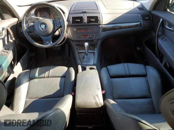 2008 BMW X3 3.0si with VIN WBXPC93448WJ20078, listed as a Copart auction lot 46501855 with 143,308 mi miles and Salvage Title. Bid and sale history available at DreamBid. Image 8.