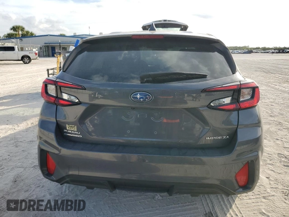 2024 Subaru Impreza with VIN JF1GUABC8R8308358, listed as a Copart auction lot 83877914 with 11,602 mi miles and Salvage Title. Bid and sale history available at carsss.com. Image 6.