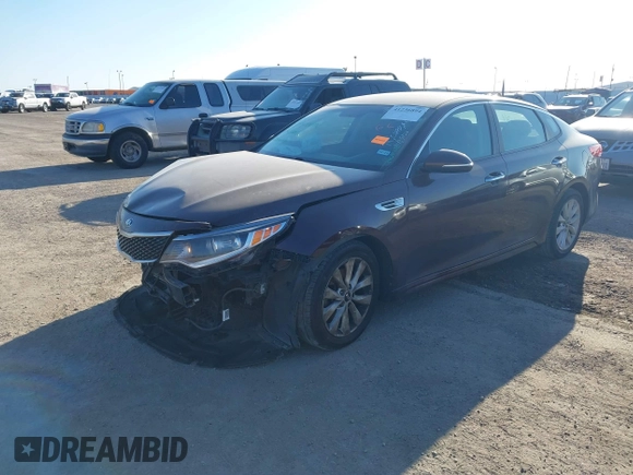 2016 Kia Optima LX z VIN 5XXGT4L36GG001942, wystawiony jako IAAI lot #41236894 z przebiegiem 125 376 mil mil oraz . Historia ofert i sprzedaży dostępna na DreamBid. Obrazek 2.