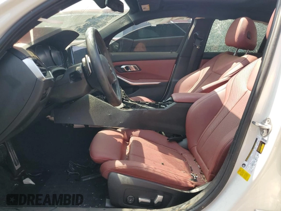 2022 BMW 3 Series 330i with VIN 3MW5R1J02N8C53220, listed as a Copart auction lot 62423015 with Not provided miles and Salvage title. Bid and sale history available at DreamBid. Image 7.