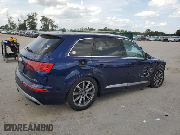 2019 Audi Q7 Premium Plus with VIN WA1LAAF73KD049283, listed as a Copart auction lot 59907545 with 28,985 mi miles and Clean title. Bid and sale history available at DreamBid. Image 3.