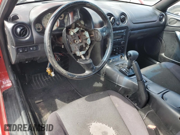 2001 Mazda MX-5 Miata with VIN JM1NB353610216294, listed as a Copart auction lot 56714505 with Not provided miles and Salvage title. Bid and sale history available at DreamBid. Image 8.