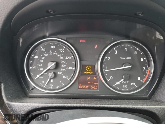 2013 BMW 3 Series 328i with VIN WBAKE3C51DE771365, listed as a Copart auction lot 55857155 with 75,187 mi miles and Salvage Title. Bid and sale history available at carsss.com. Image 9.