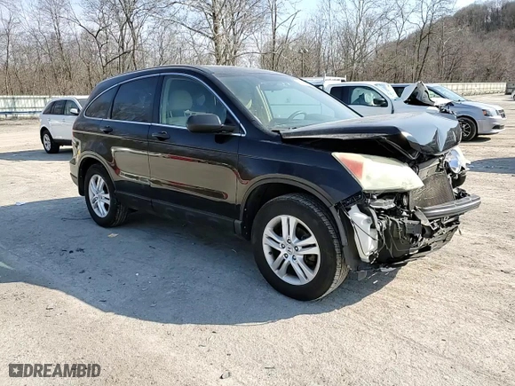 2010 Honda CR-V EX with VIN 3CZRE4H55AG704766, listed as a Copart auction lot 48850665 with 176,050 mi miles and Salvage Title. Bid and sale history available at carsss.com. Image 11.