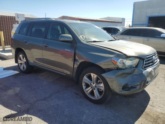 2009 Toyota Highlander Sport with VIN JTEDS43AX92075924, listed as a Copart auction lot 60704184 with 157,641 mi miles and Salvage Title. Bid and sale history available at carsss.com. Image 4.