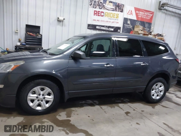 2013 Chevrolet Traverse LS with VIN 1GNKVFED2DJ239436, listed as a IAAI auction lot 41116589 with 120,161 mi miles and . Bid and sale history available at DreamBid. Image 14.