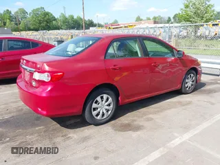 2011 Toyota Corolla L with VIN JTDBU4EE6B9135393, listed as a IAAI auction lot 42161648 with 267,437 mi miles. Bid and sale history available at carsss.com. Image 4.
