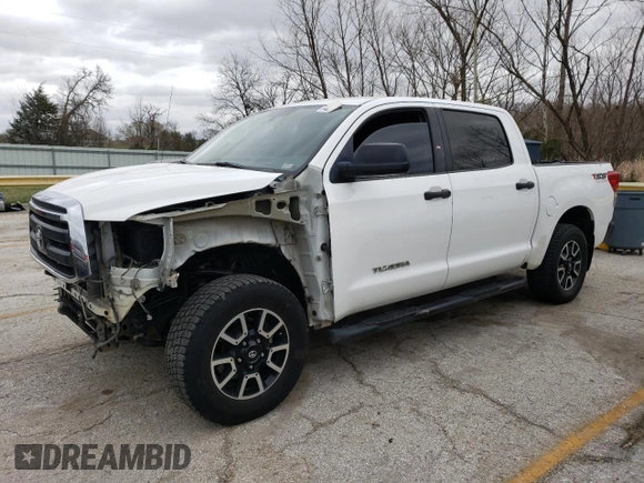 2013 Toyota Tundra 4WD Truck with VIN 5TFDW5F17DX310690, listed as a Copart auction lot 48848265 with 199,972 mi miles and Salvage Title. Bid and sale history available at carsss.com. Image 1.