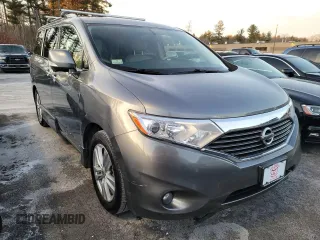 2015 Nissan Quest S with VIN JN8AE2KP3F9122677, listed as a Copart auction lot 44058205 with 76,813 mi miles and Clean Title. Bid and sale history available at carsss.com. Image 1.