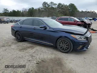 2020 Genesis G80 3.8L with VIN KMTFN4JEXLU328893, listed as a Copart auction lot 88111025 with 46,039 mi miles and Salvage Title. Bid and sale history available at DreamBid. Image 4.