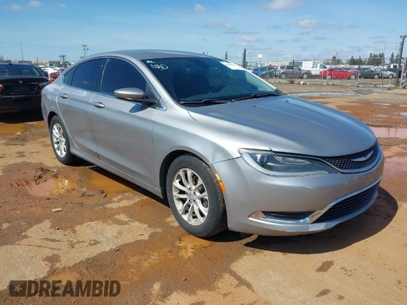 2015 Chrysler 200 Limited with VIN 1C3CCCAB8FN676119, listed as a IAAI auction lot 41836634 with 172,463 mi miles. Bid and sale history available at carsss.com. Image 1.
