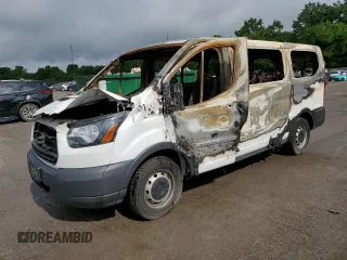 2018 Ford Transit XL with VIN 1FMZK1ZM1JKA35595, listed as a Copart auction lot 59886145 with Not provided miles and Salvage title. Bid and sale history available at DreamBid. Image 1.