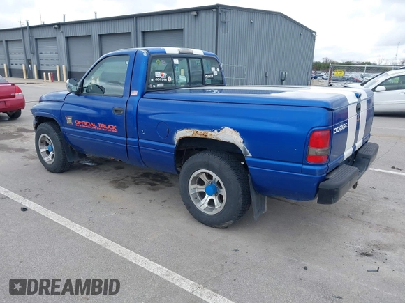 1996 Dodge 1500 with VIN 1B7HC16Z9TS715521, listed as a IAAI auction lot 41842722 with Not Provided miles. Bid and sale history available at carsss.com. Image 3.
