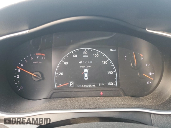 2014 Kia Cadenza Premium with VIN KNALN4D77E5138607, listed as a Copart auction lot 84389434 with 124,985 mi miles and Salvage Title. Bid and sale history available at carsss.com. Image 9.