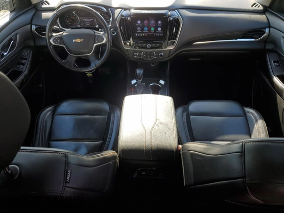 2021 Chevrolet Traverse LT Leather with VIN 1GNEVHKW3MJ196014, listed as a Copart auction lot 49678595 with 124,695 mi miles and Salvage Title. Bid and sale history available at carsss.com. Image 8.