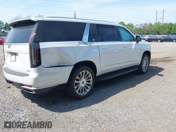 2021 Cadillac Escalade ESV Premium Luxury z VIN 1GYS4KKLXMR431568, wystawiony jako IAAI lot #42139123 z przebiegiem 37 696 mil mil oraz . Historia ofert i sprzedaży dostępna na DreamBid. Obrazek 4.