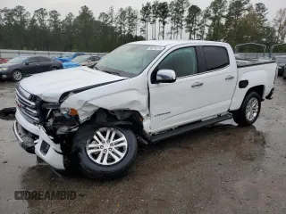 2018 GMC Canyon 2WD SLT with VIN 1GTG5DEN2J1110829, listed as a Copart auction lot 80414214 with 74,702 mi miles and Salvage Title. Bid and sale history available at carsss.com. Image 1.