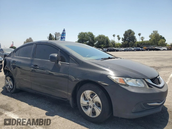 2013 Honda Civic LX z VIN 19XFB2F56DE243926, wystawiony jako Copart lot #59379185 z przebiegiem 155 333 mil mil oraz Szkoda całkowita • Salvage title. Historia ofert i sprzedaży dostępna na DreamBid. Obrazek 4.