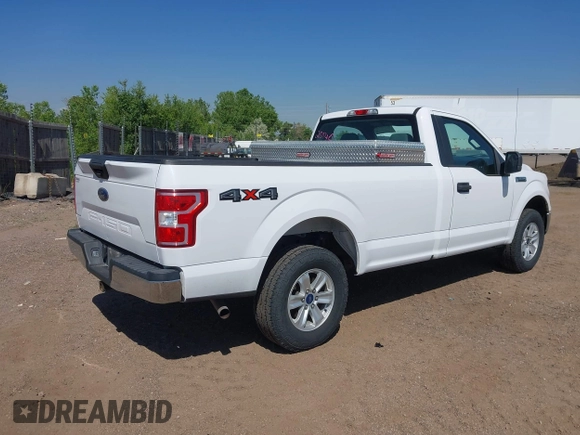 2019 Ford F-150 XL with VIN 1FTMF1EB1KKF02684, listed as a IAAI auction lot 42320140 with 185,189 mi miles and . Bid and sale history available at DreamBid. Image 4.