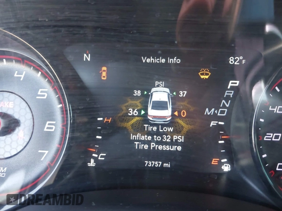 2019 Dodge Charger R/T with VIN 2C3CDXCT0KH562175, listed as a IAAI auction lot 41967216 with 73,757 mi miles and . Bid and sale history available at carsss.com. Image 7.